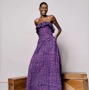 Anthropologie XXS petite purple dress